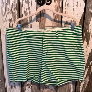Old Navy green stripe size 14 shorts NWT